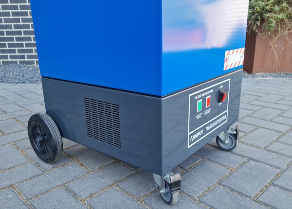 fumebuster pro voor afzuigen van lasrook met knoppenpaneel